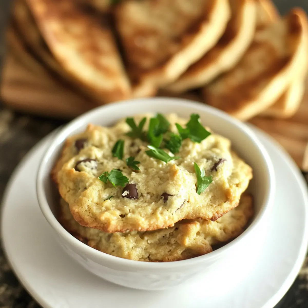 Egg Salad with Pita Chips