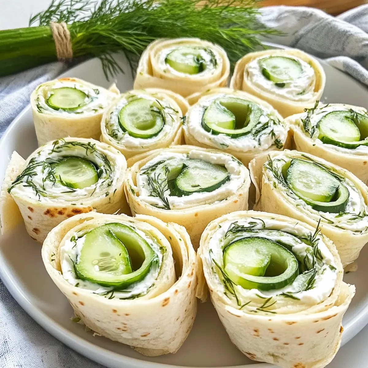 Cucumber Dill Pinwheels