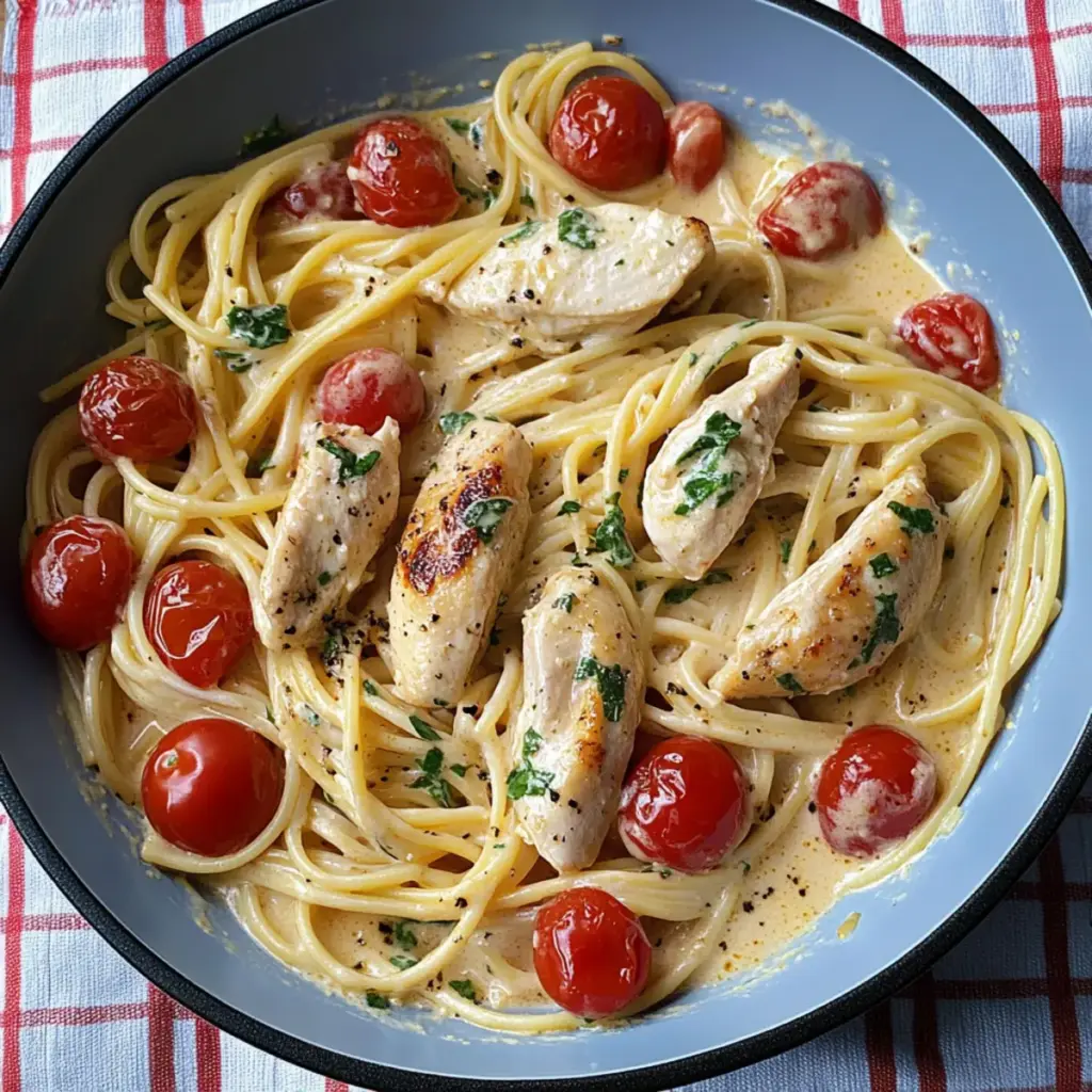 Boursin Tomato Pasta with Chicken