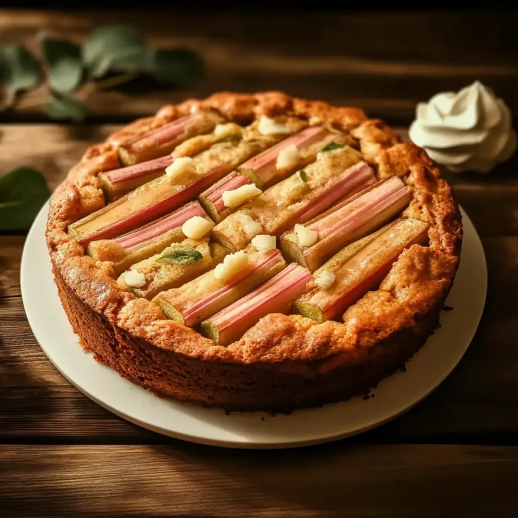 Norwegian Rhubarb Cake