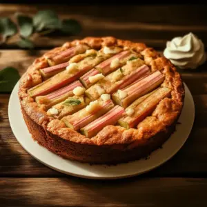Norwegian Rhubarb Cake