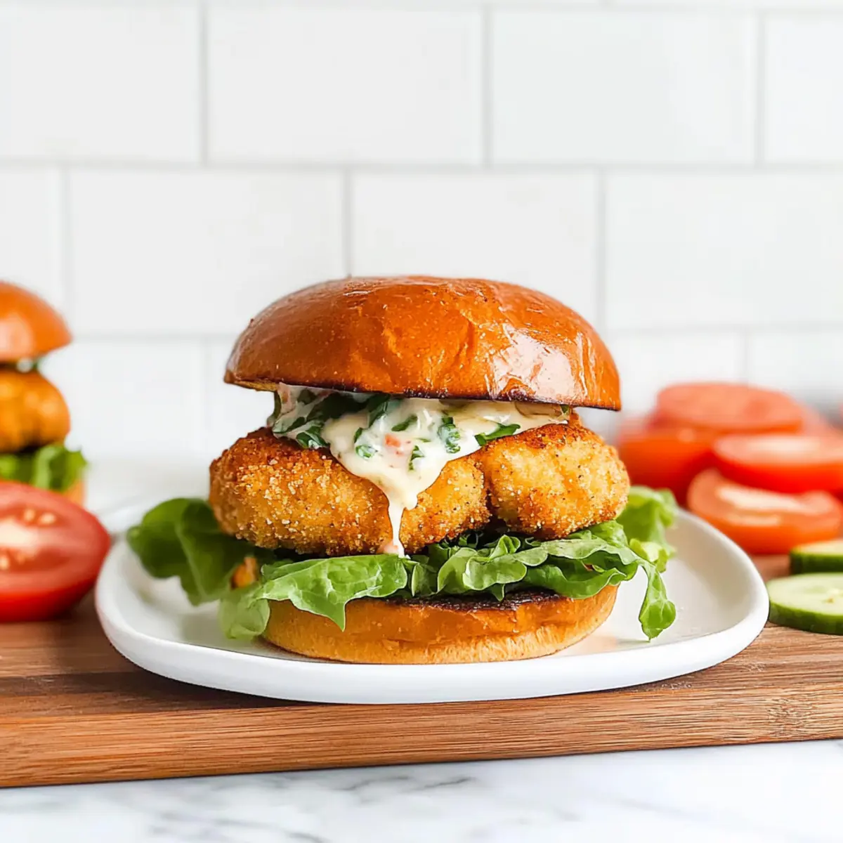 Crispy Air Fryer Chicken Burgers