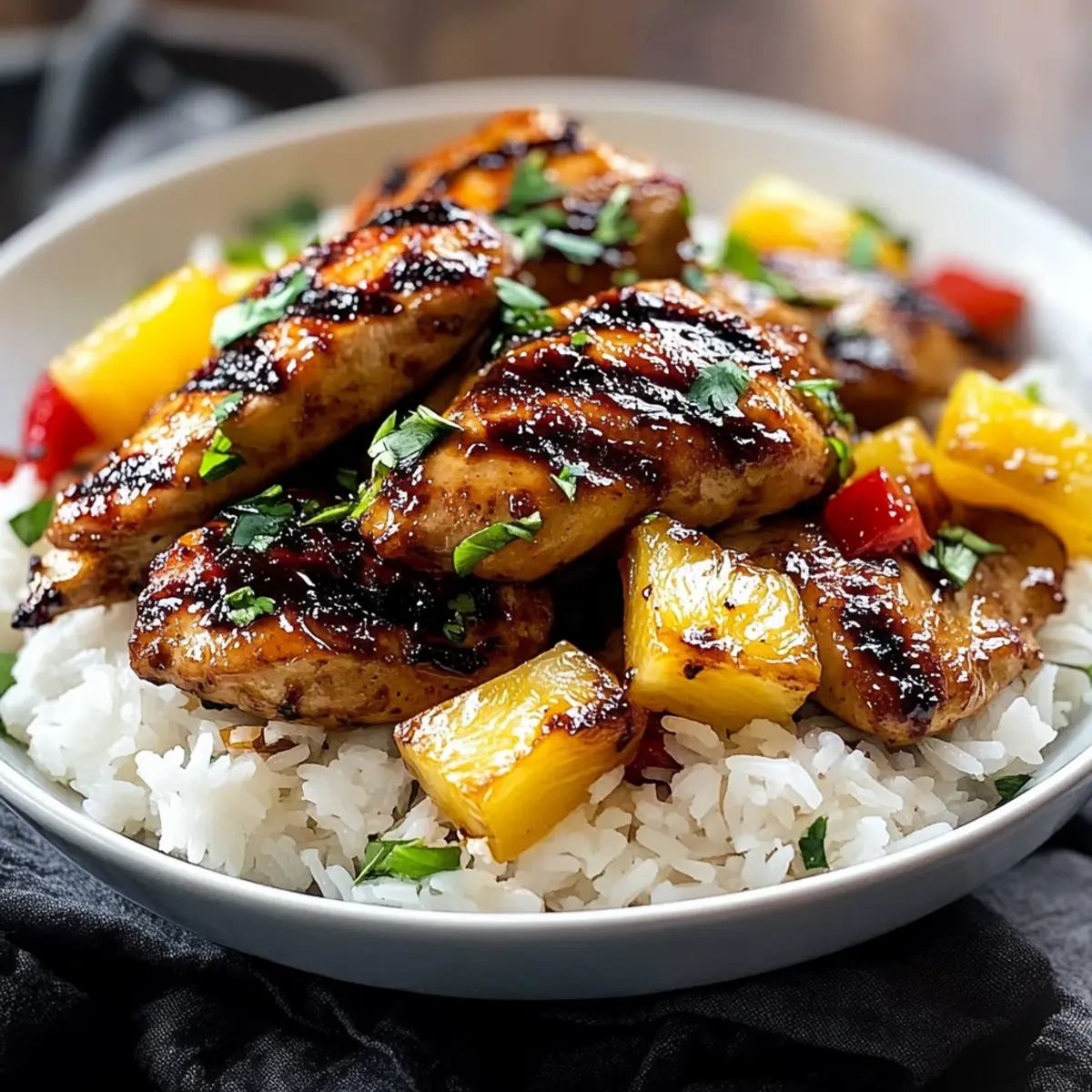 Hawaiian Chicken & Coconut Rice