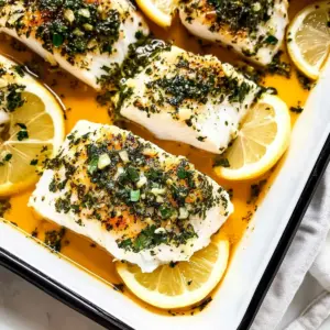 Garlic Herb Baked Cod