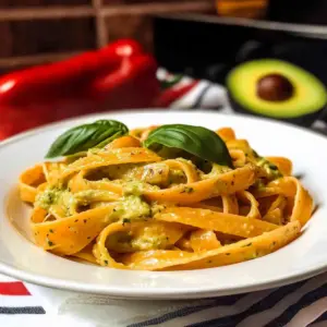 Avocado Bell Pepper Pasta