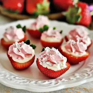 Strawberry Cheesecake Strawberry Bites
