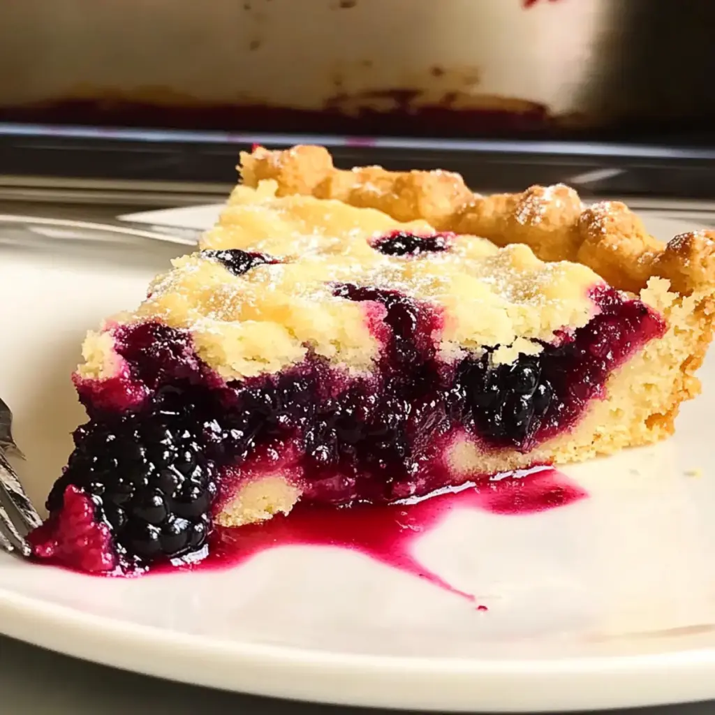 Blackberry Shortbread Wedges