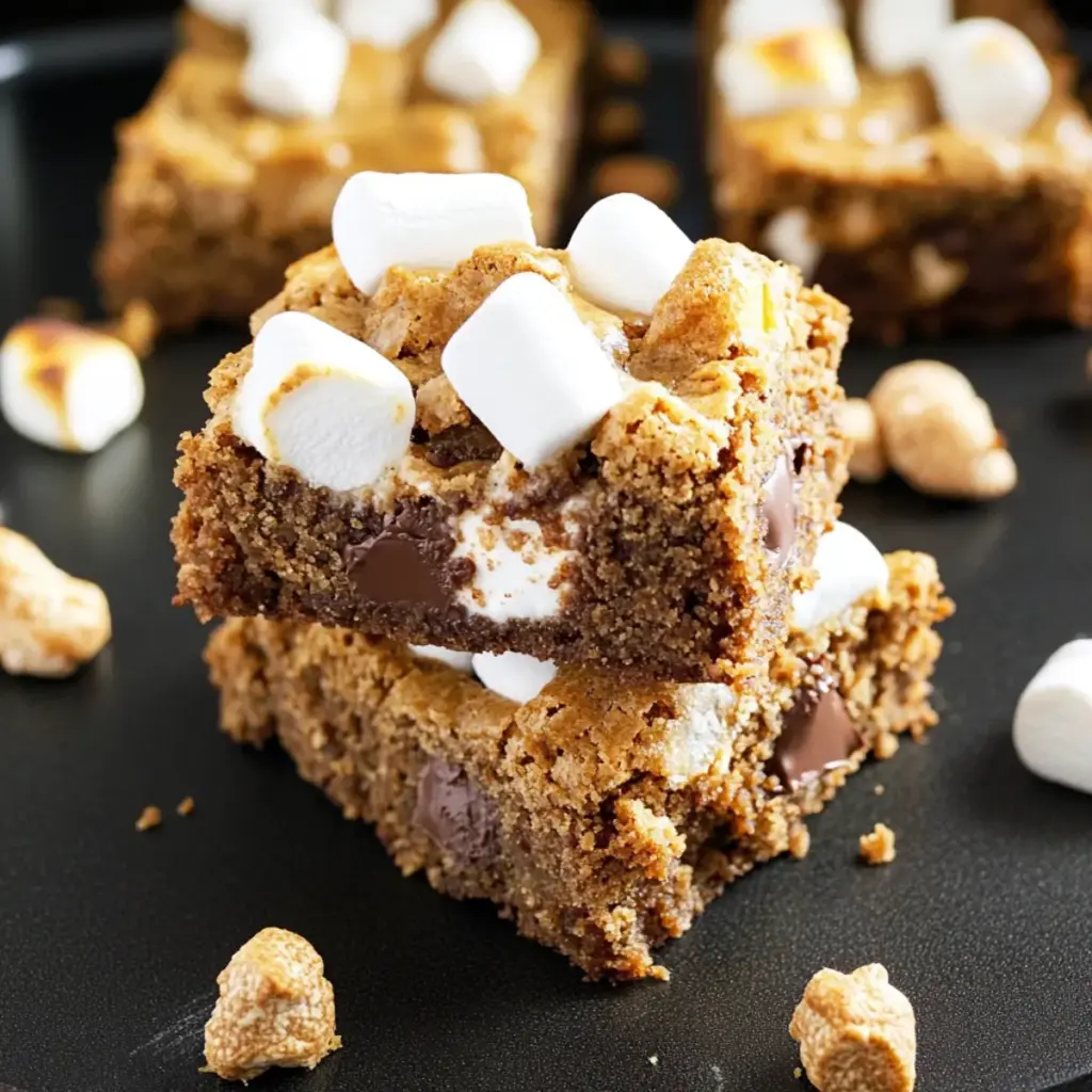 Slow Cooker S’mores Cookie Bars