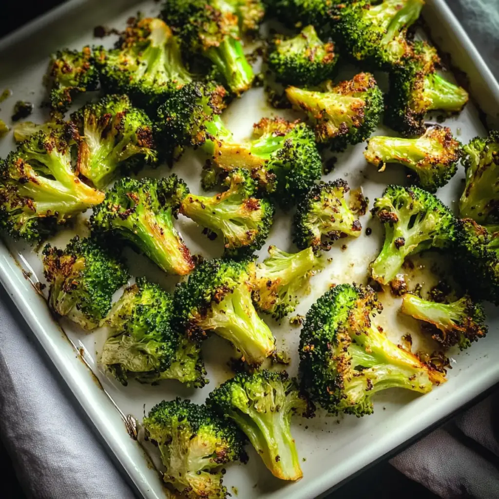 Lemon Garlic Roasted Broccoli