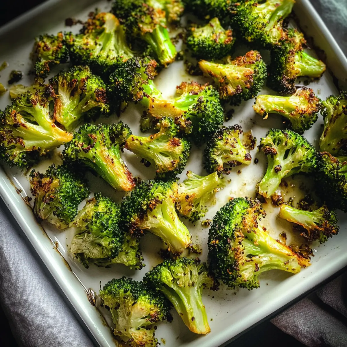 Lemon Garlic Roasted Broccoli