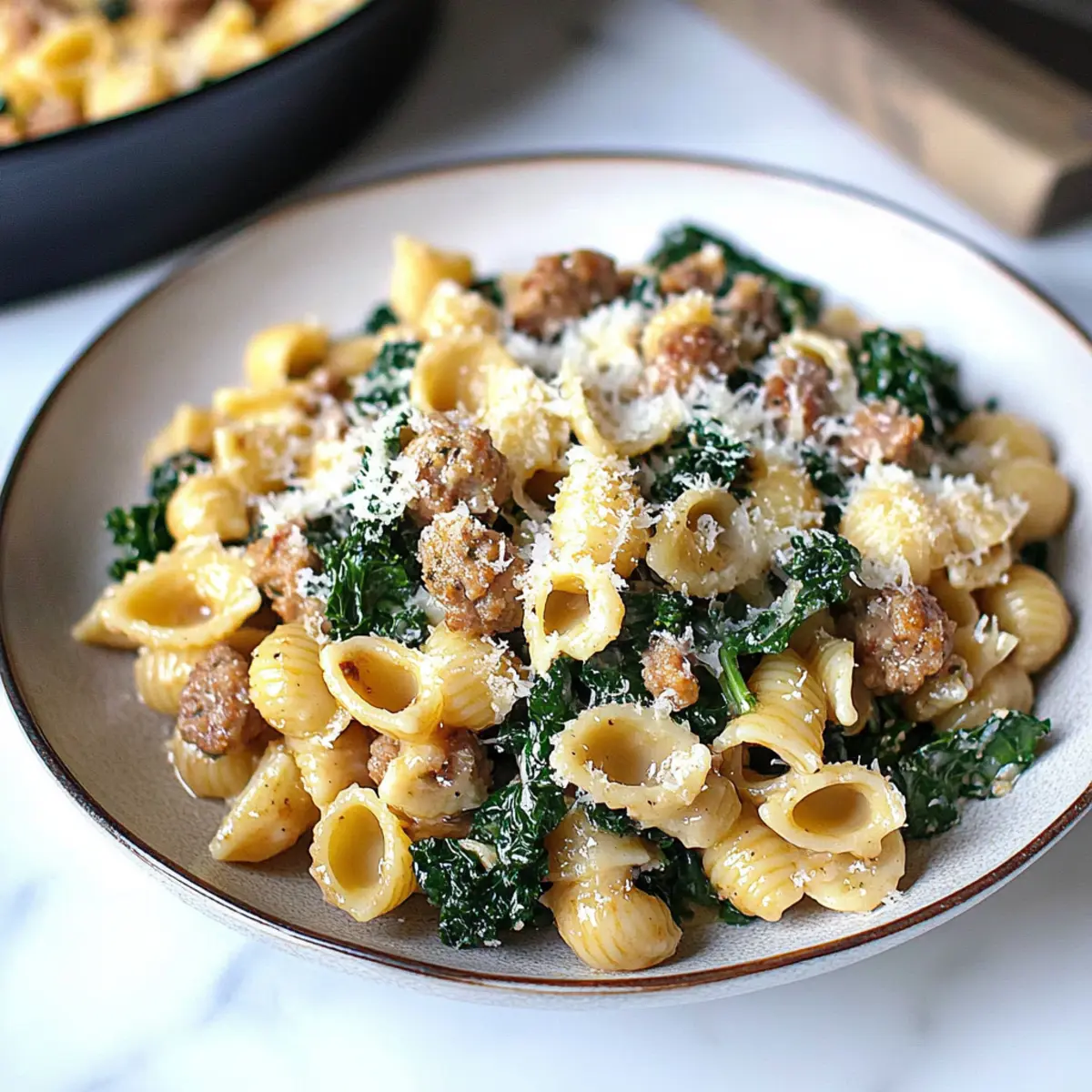 Italian Chicken Sausage Pasta with Kale