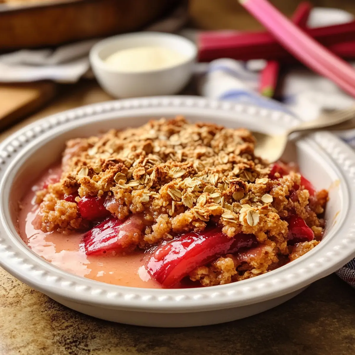 Rhubarb Crisp