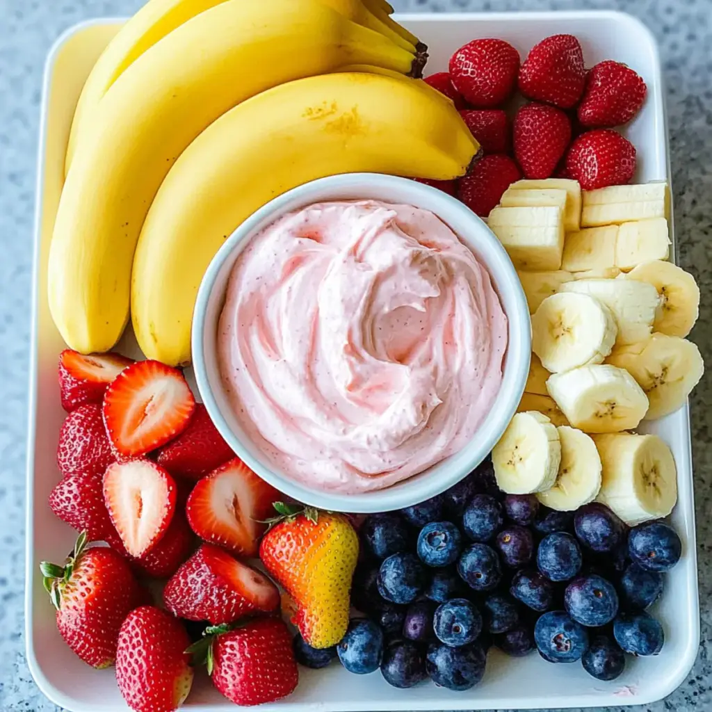 Strawberry Fluff Fruit Dip