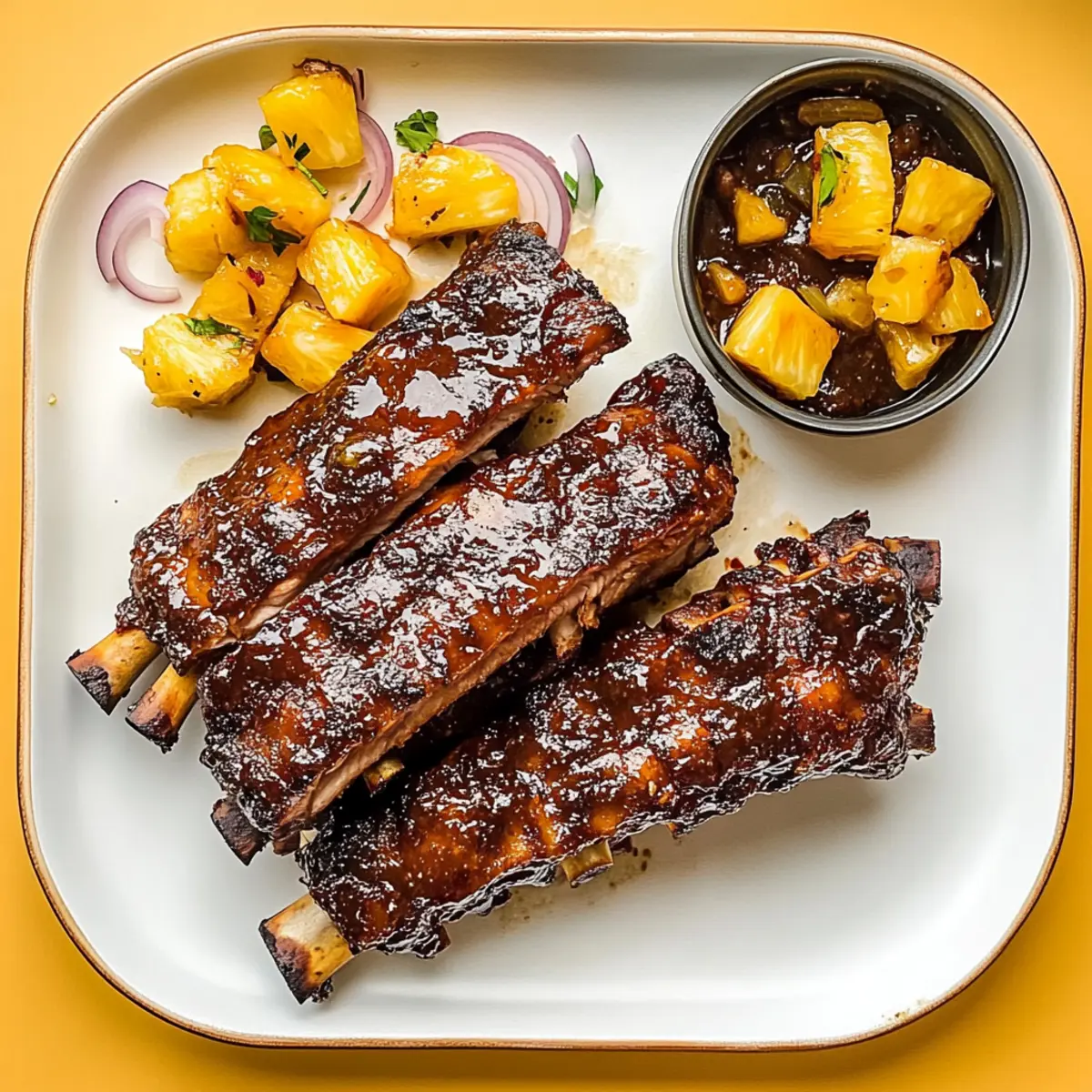 Slow Cooker Hawaiian Ribs