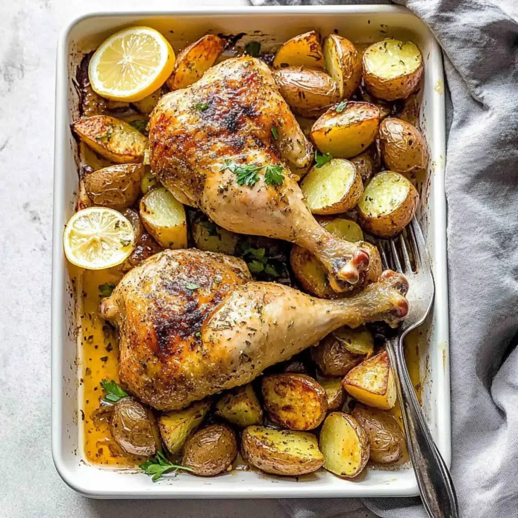 Baked Chicken Leg Quarters