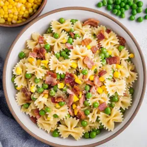 Bacon Pea Pasta Salad
