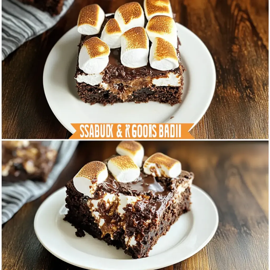 Slow Cooker S’mores Brownies