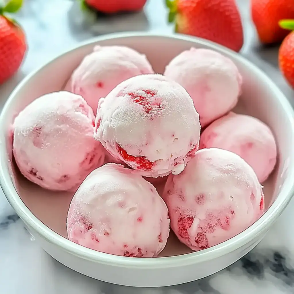 Strawberry Greek Yogurt Bites