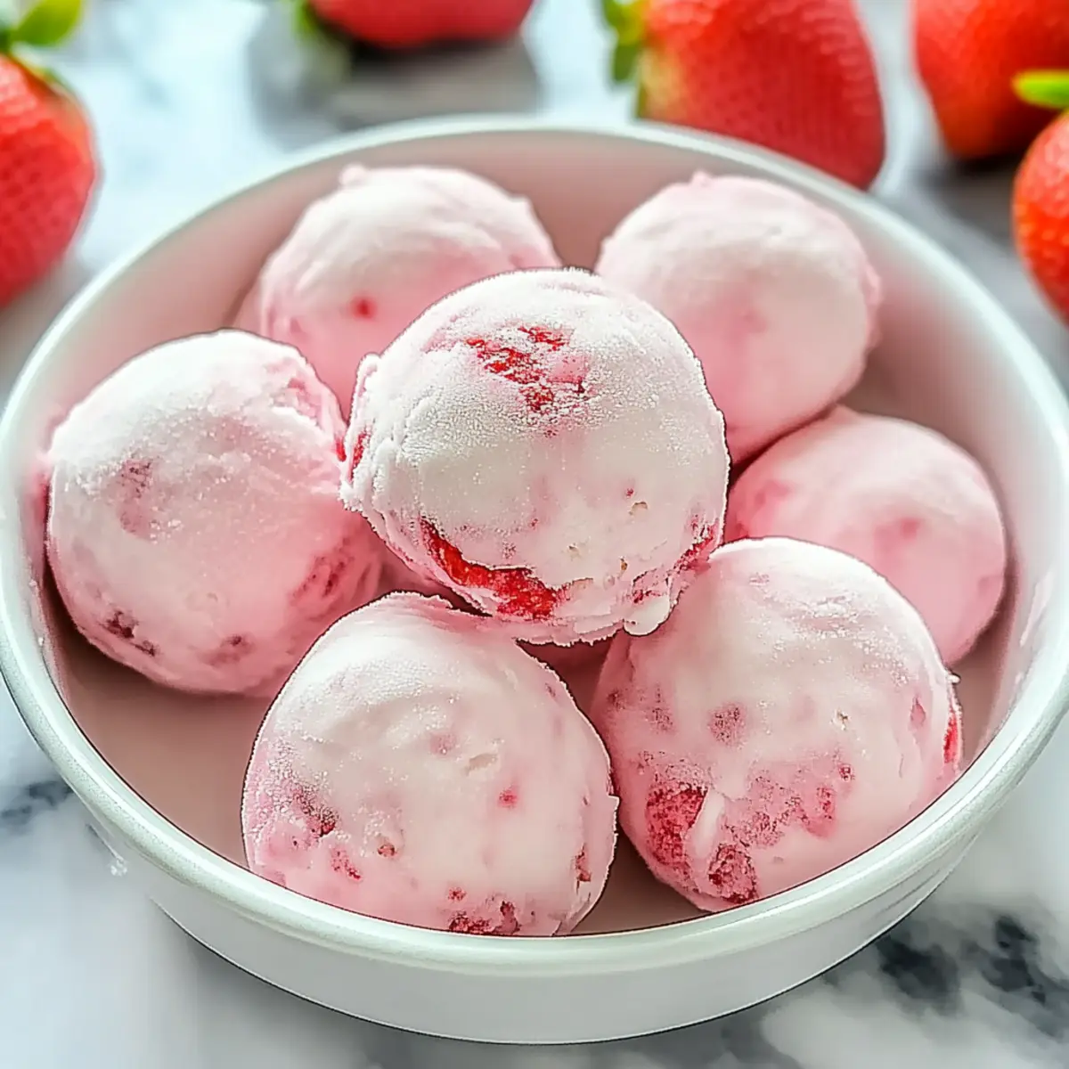Strawberry Greek Yogurt Bites
