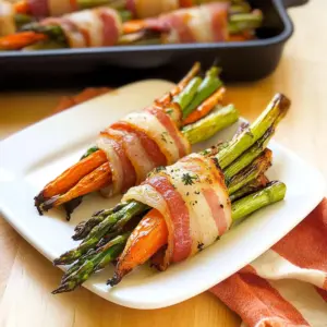 Bacon Wrapped Vegetables