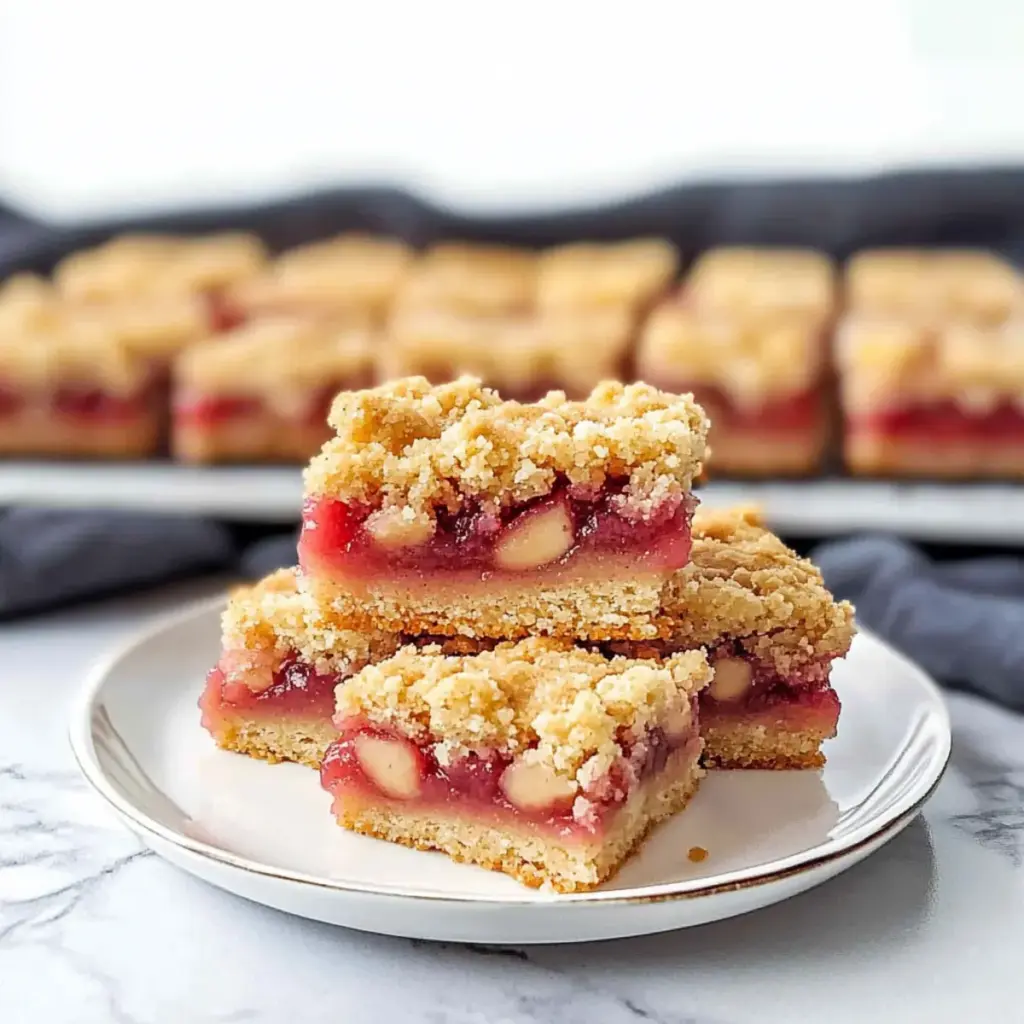 Rhubarb Crumble Bars