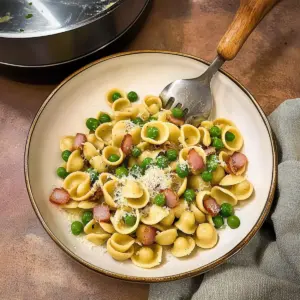 Pasta with Pancetta and Peas