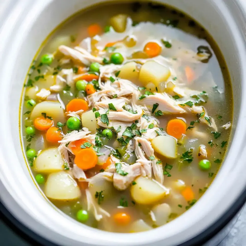 Crockpot Chicken Vegetable Soup