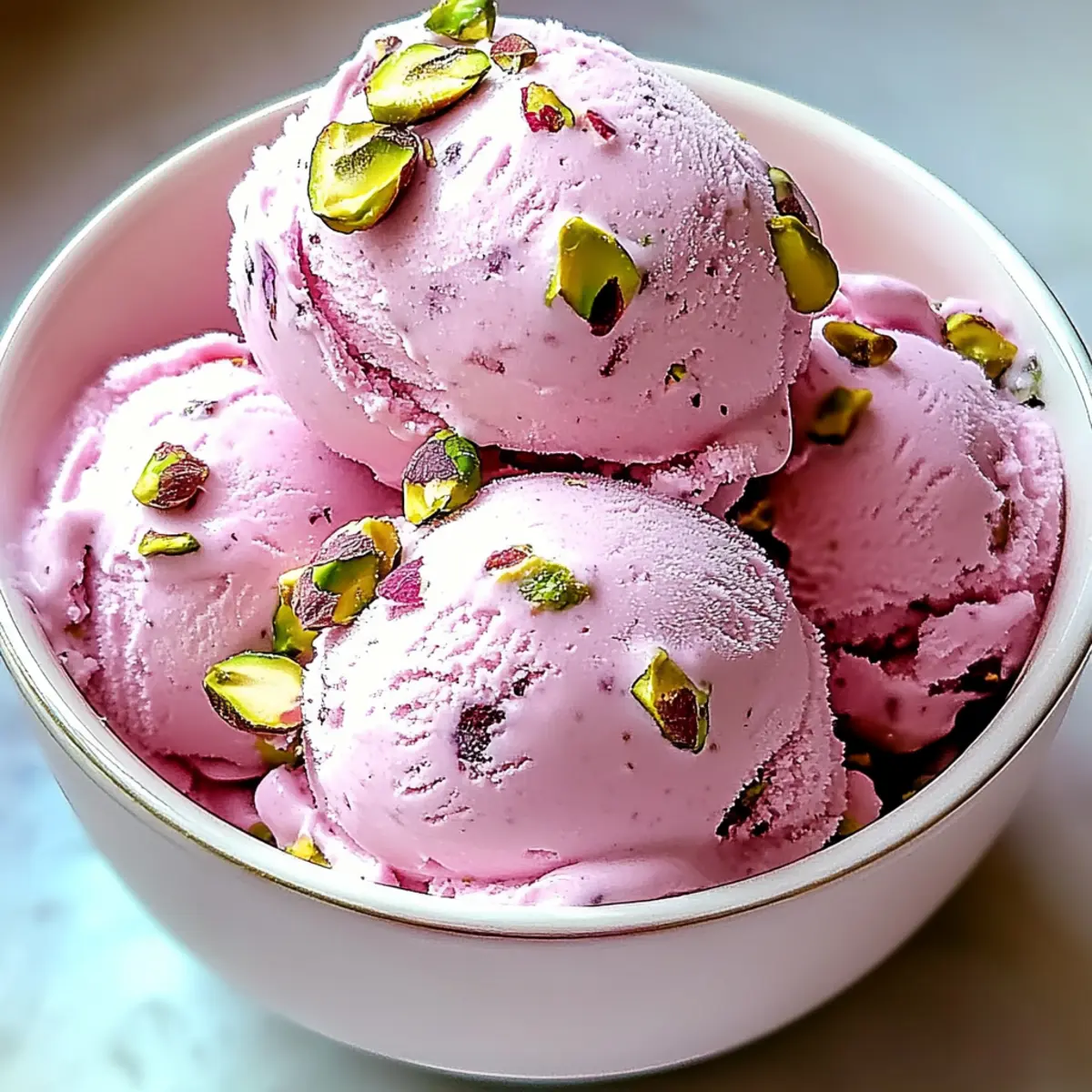 Rose Pistachio Ice Cream