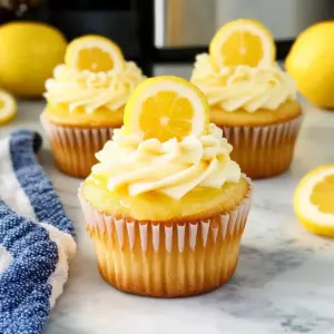Lemon Stuffed Cupcakes