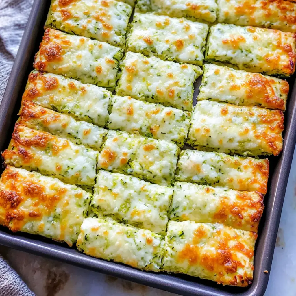 Cheesy Zucchini Breadsticks
