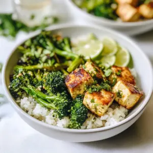 Cilantro Lime Tofu Bowls