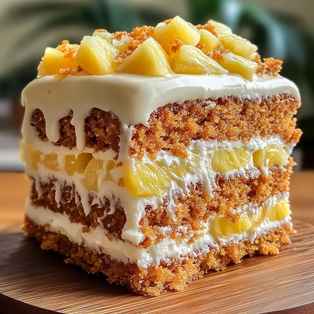Hawaiian Carrot Pineapple Cake