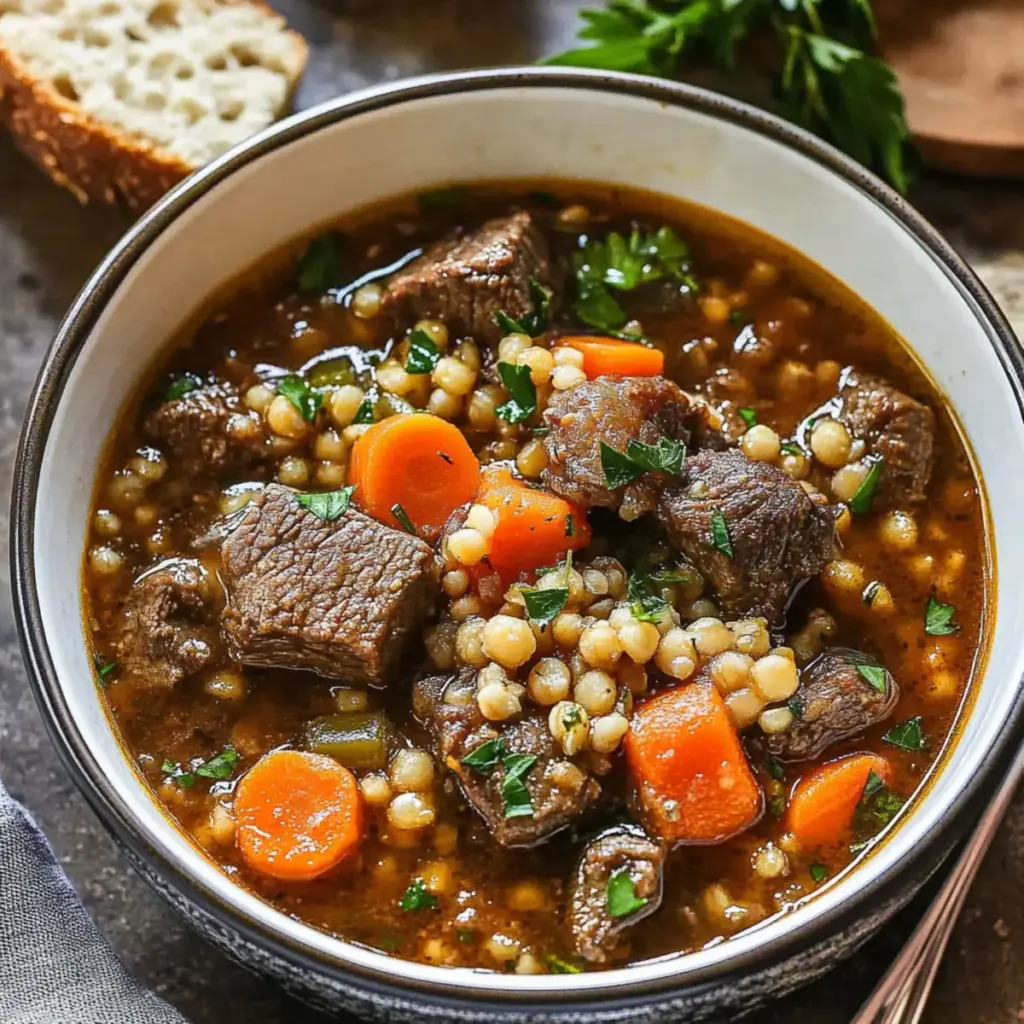 Slow Cooker Beef Barley Stew