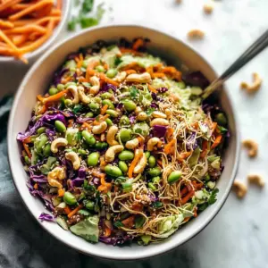 Cashew Crunch Salad with Sesame Dressing