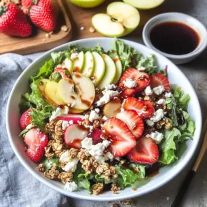 Summer Apple and Strawberry Salad