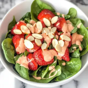 Strawberry Spinach Salad With Almonds