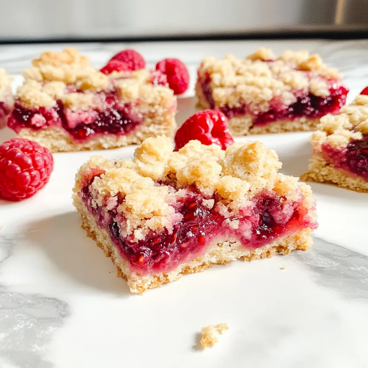 Five Ingredient Raspberry Bars