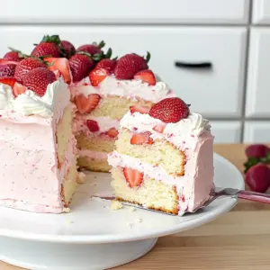 Fresh Strawberry Cake