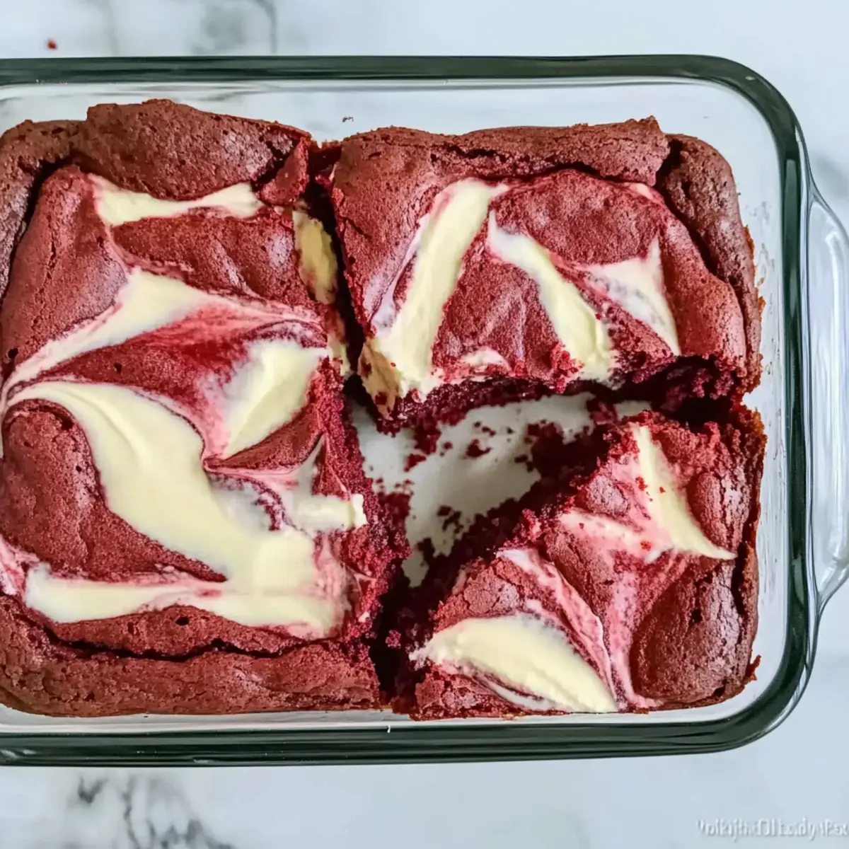 Red Velvet Cake Mix Brownies