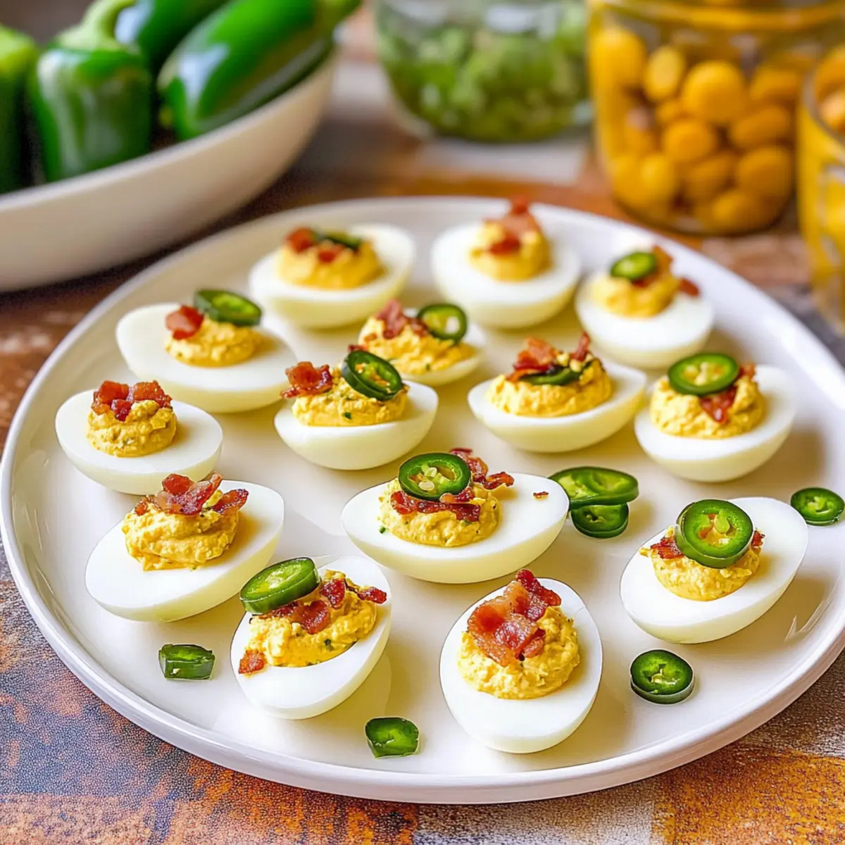 Jalapeno Popper Deviled Eggs