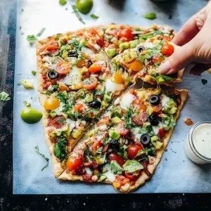 Chopped Salad Pizza