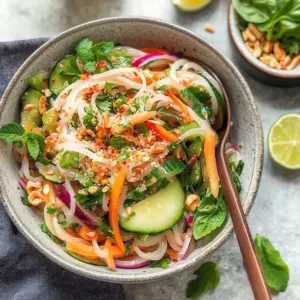 Vegetable Rice Noodle Salad