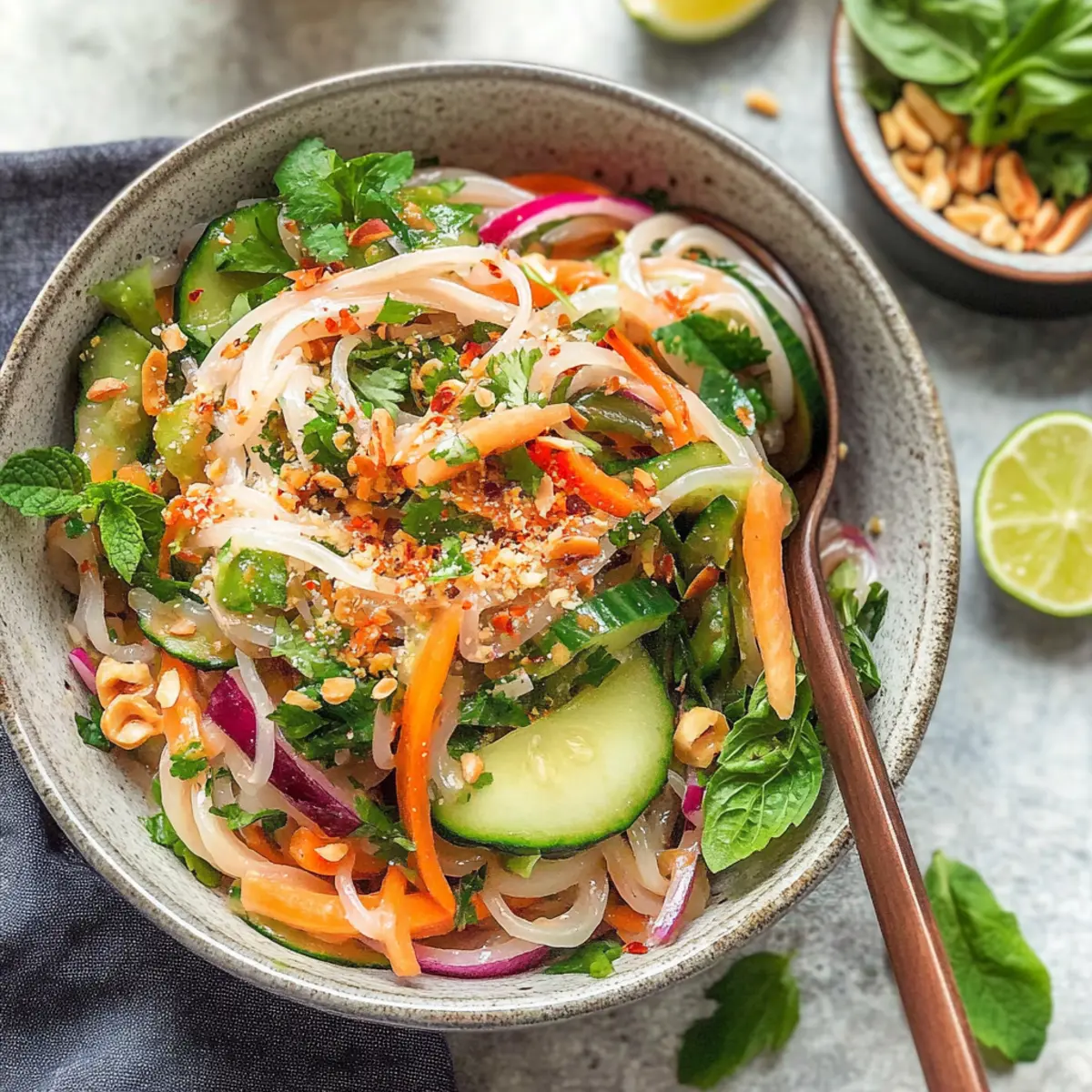 Vegetable Rice Noodle Salad