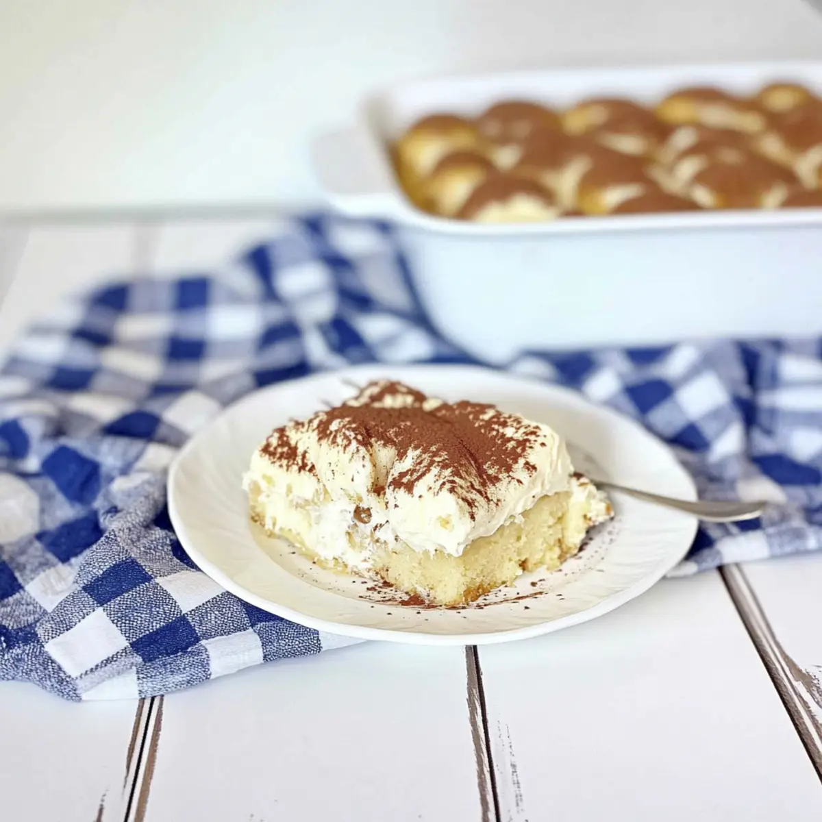 No Bake Coffee and Donut Tiramisu Cake