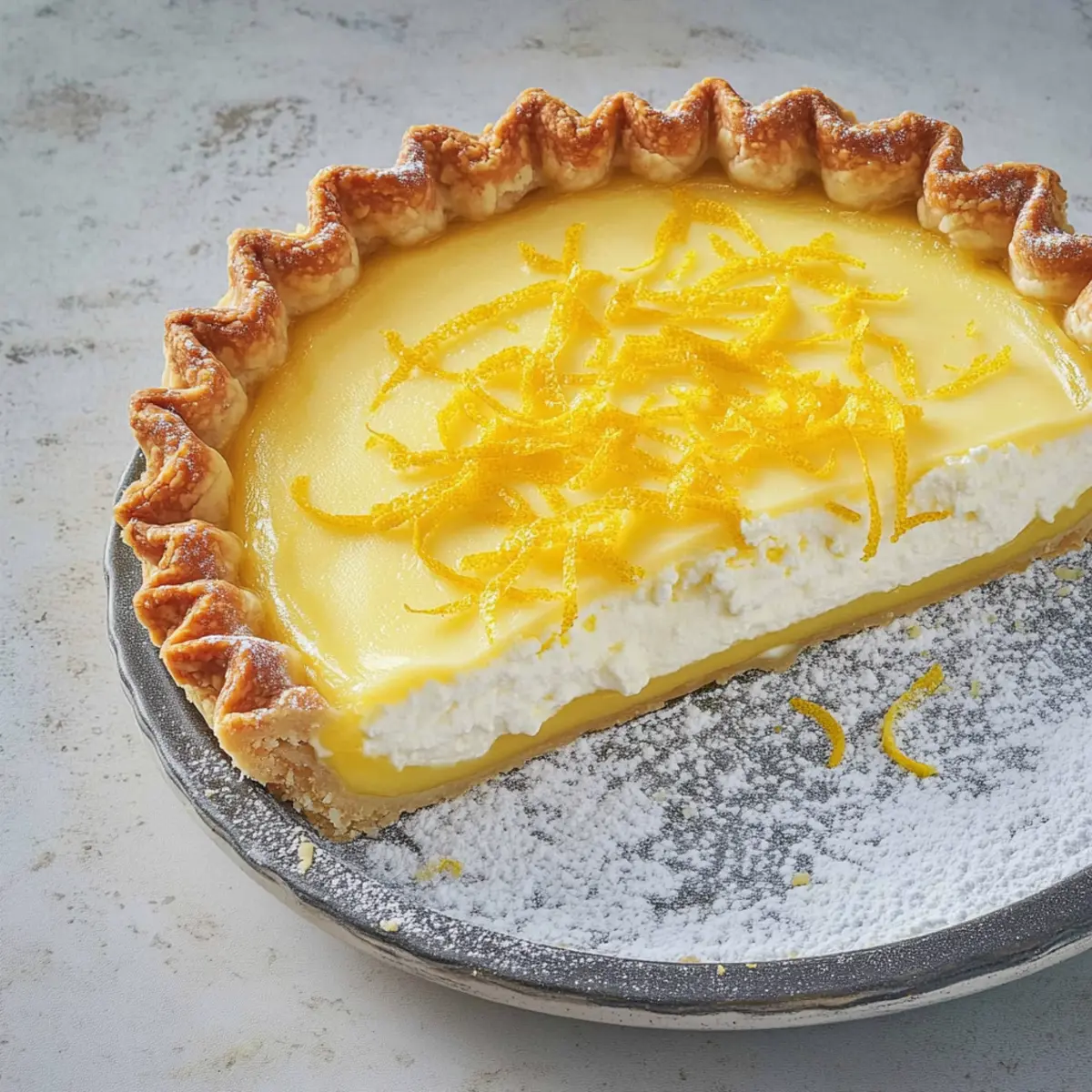 Creamy Sicilian Ricotta Pie