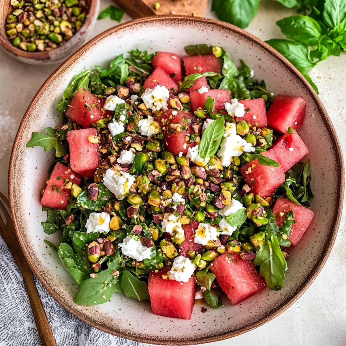 Watermelon Arugula Salad