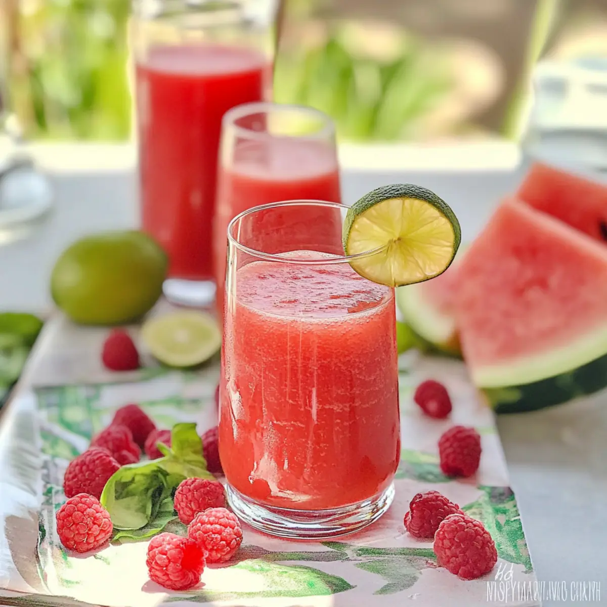 Watermelon-Raspberry Juice