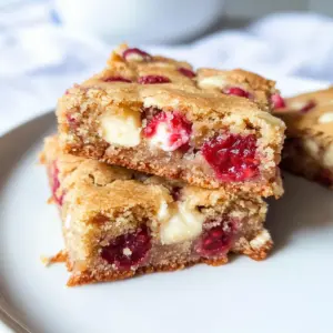 White Chocolate Raspberry Blondies