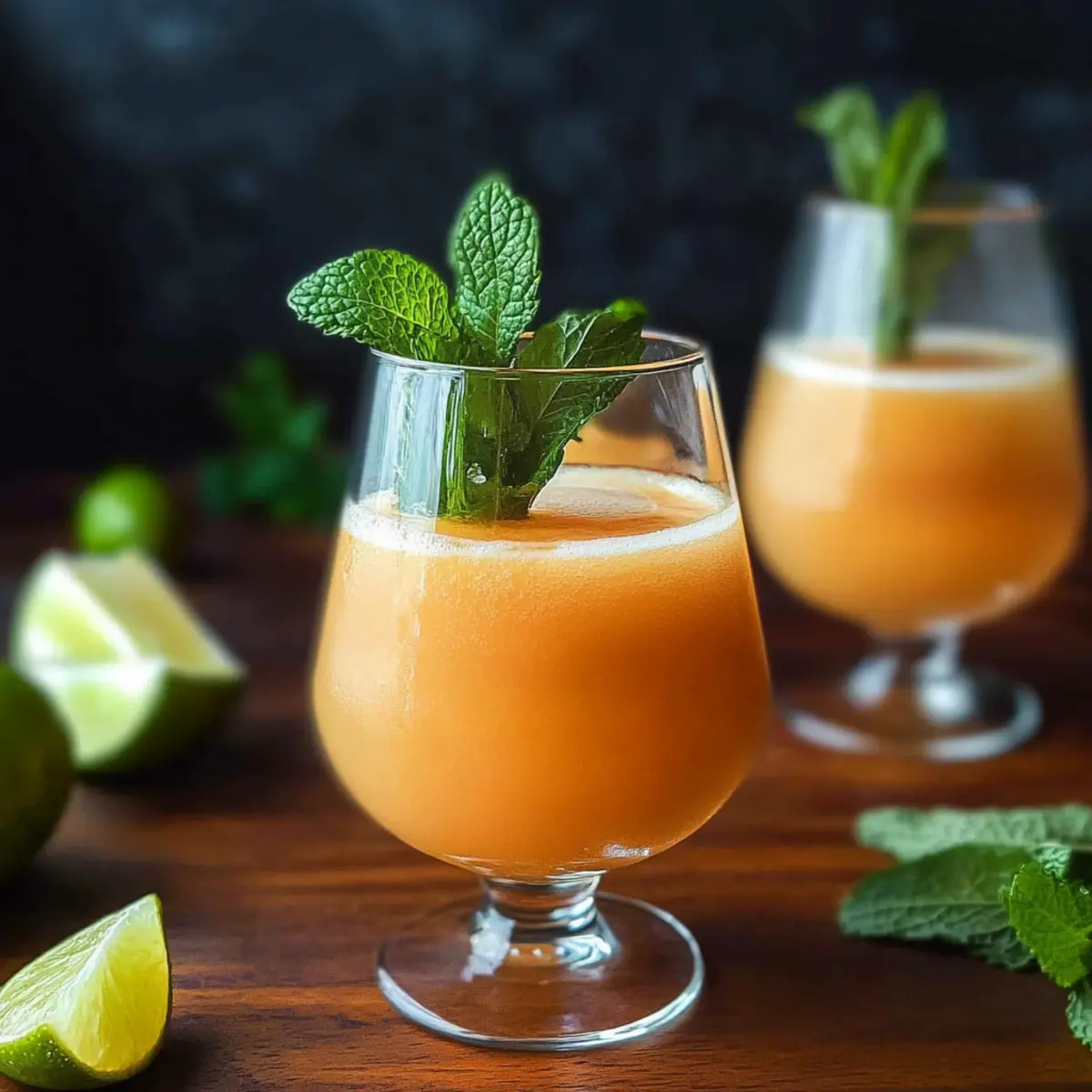 Cantaloupe Lime Agua Fresca