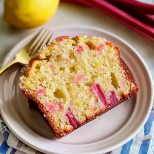 Delicious Lemon Rhubarb Bread